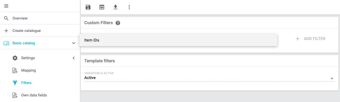 Adding filters