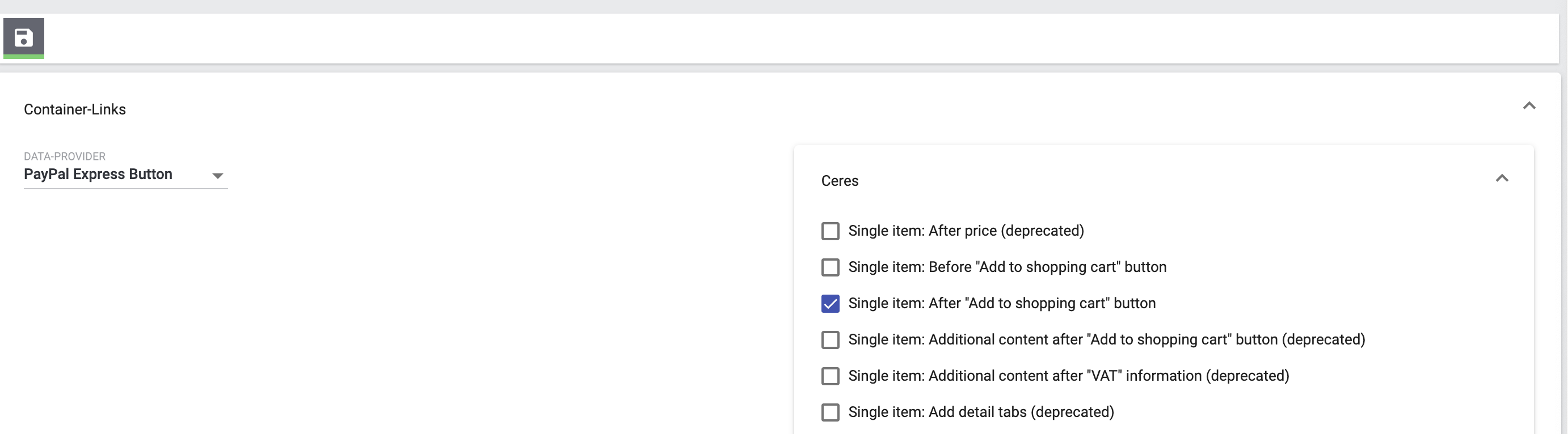 payment content container gui